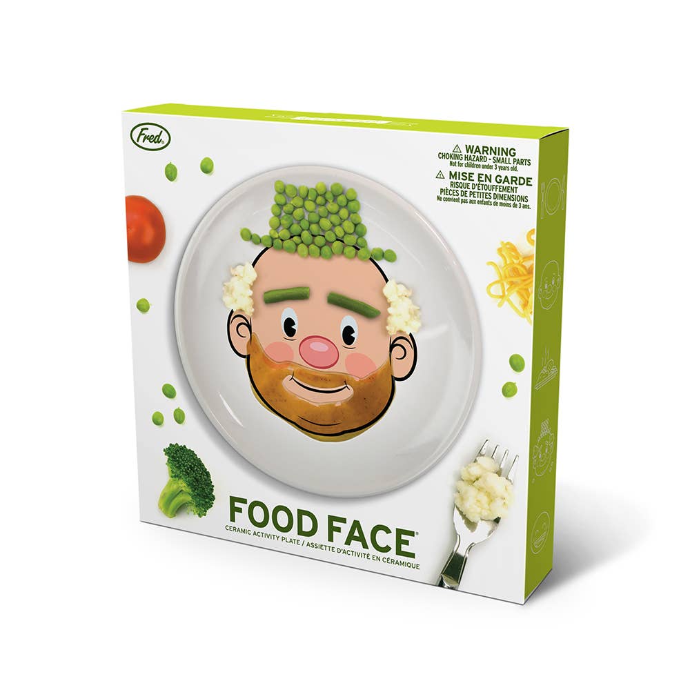 male food face plate