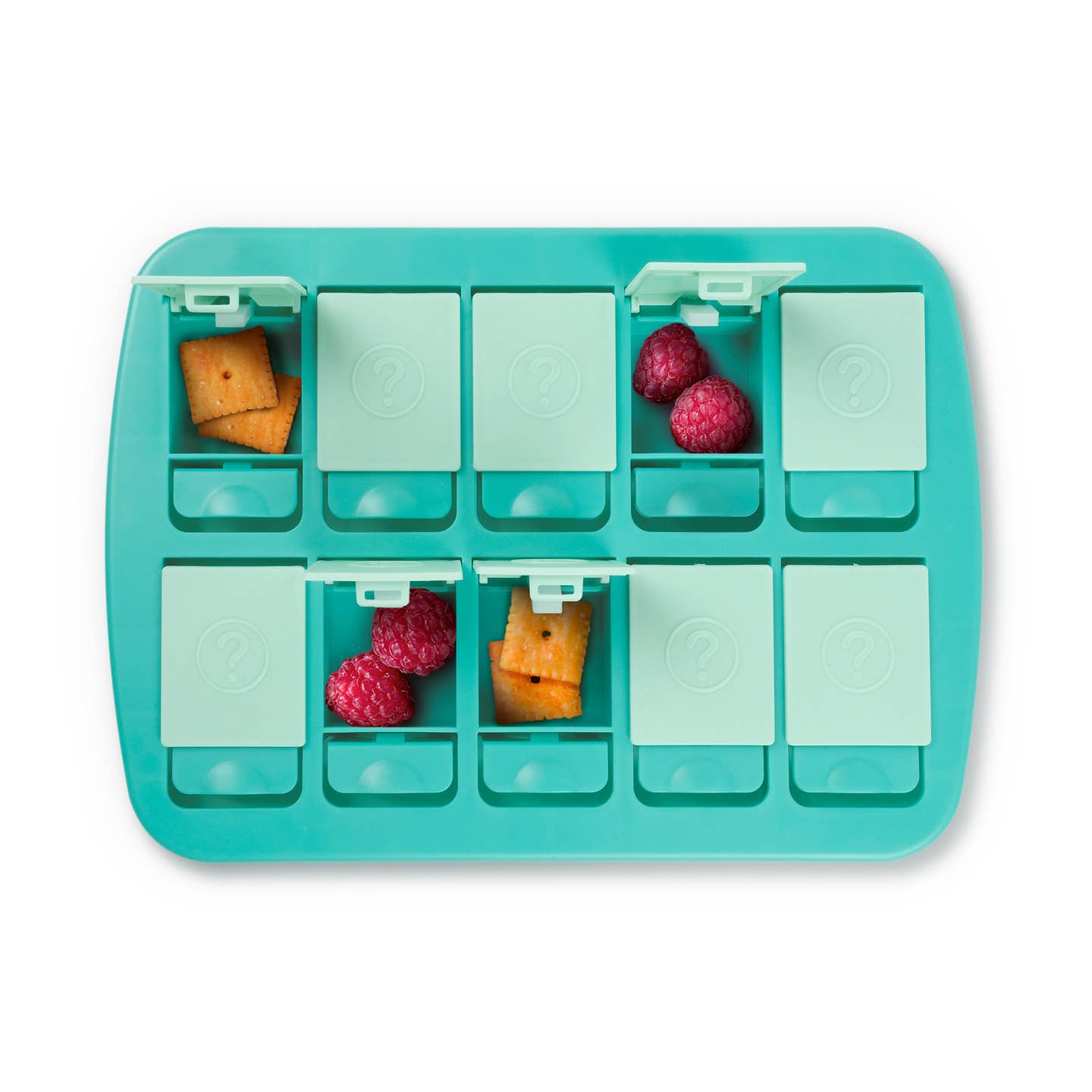 mini memory snack tray teal