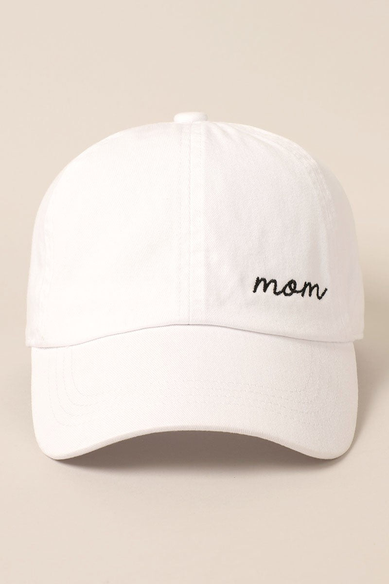 White mom hat 