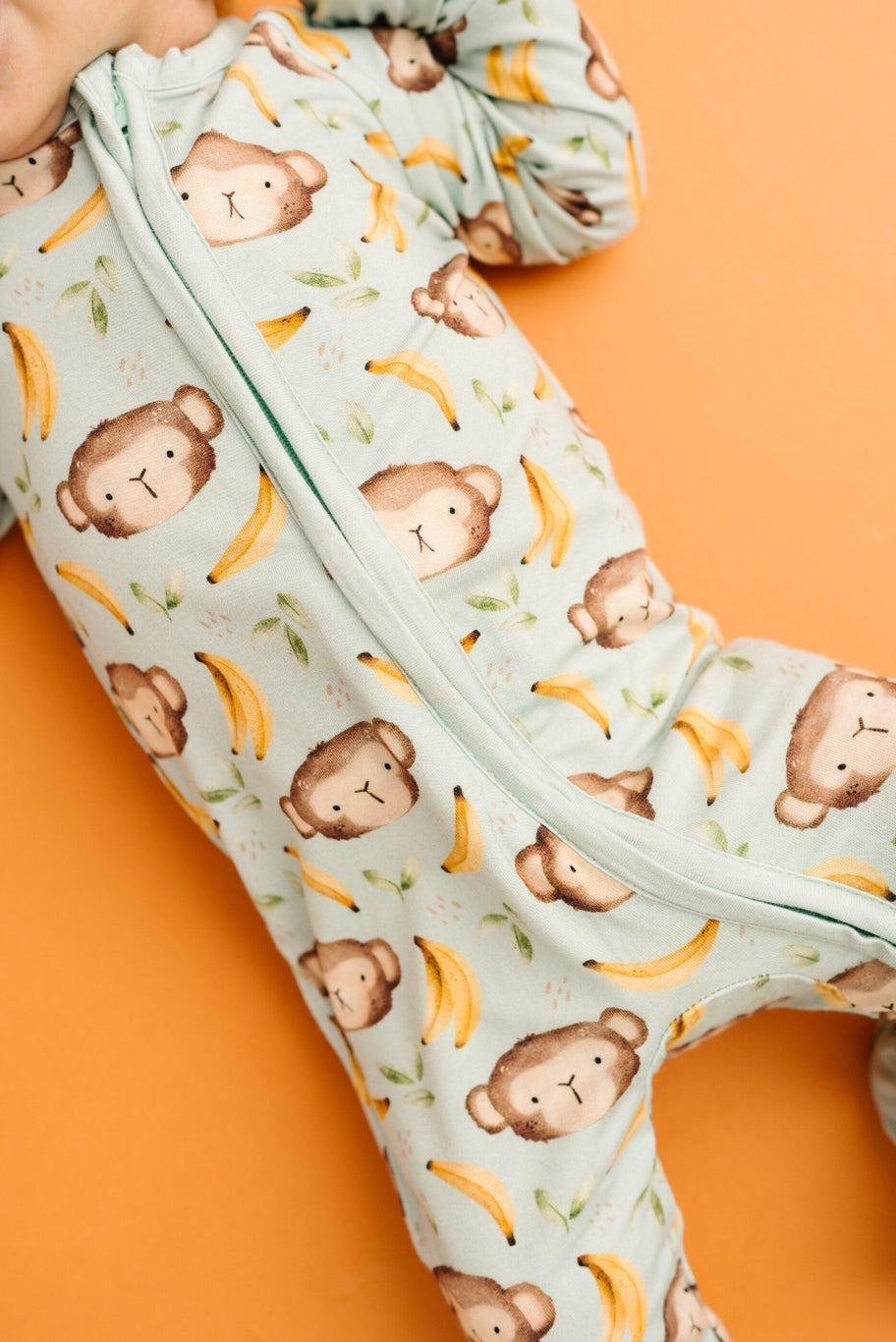 monkey banana convertible footie detail