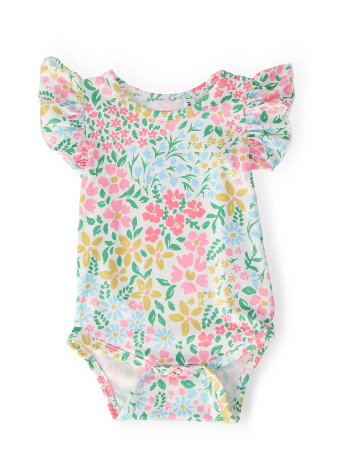 multi color floral print romper
