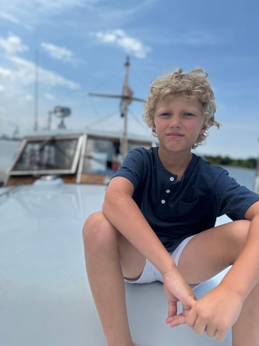navy henley top boy