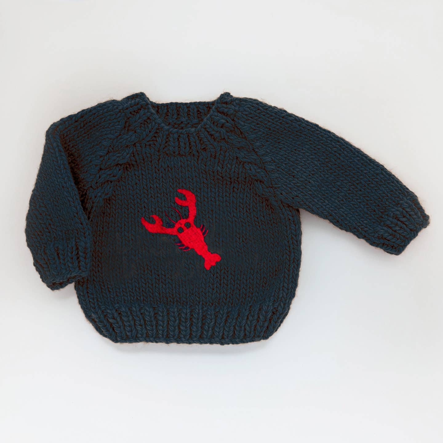 navy lobster sweater