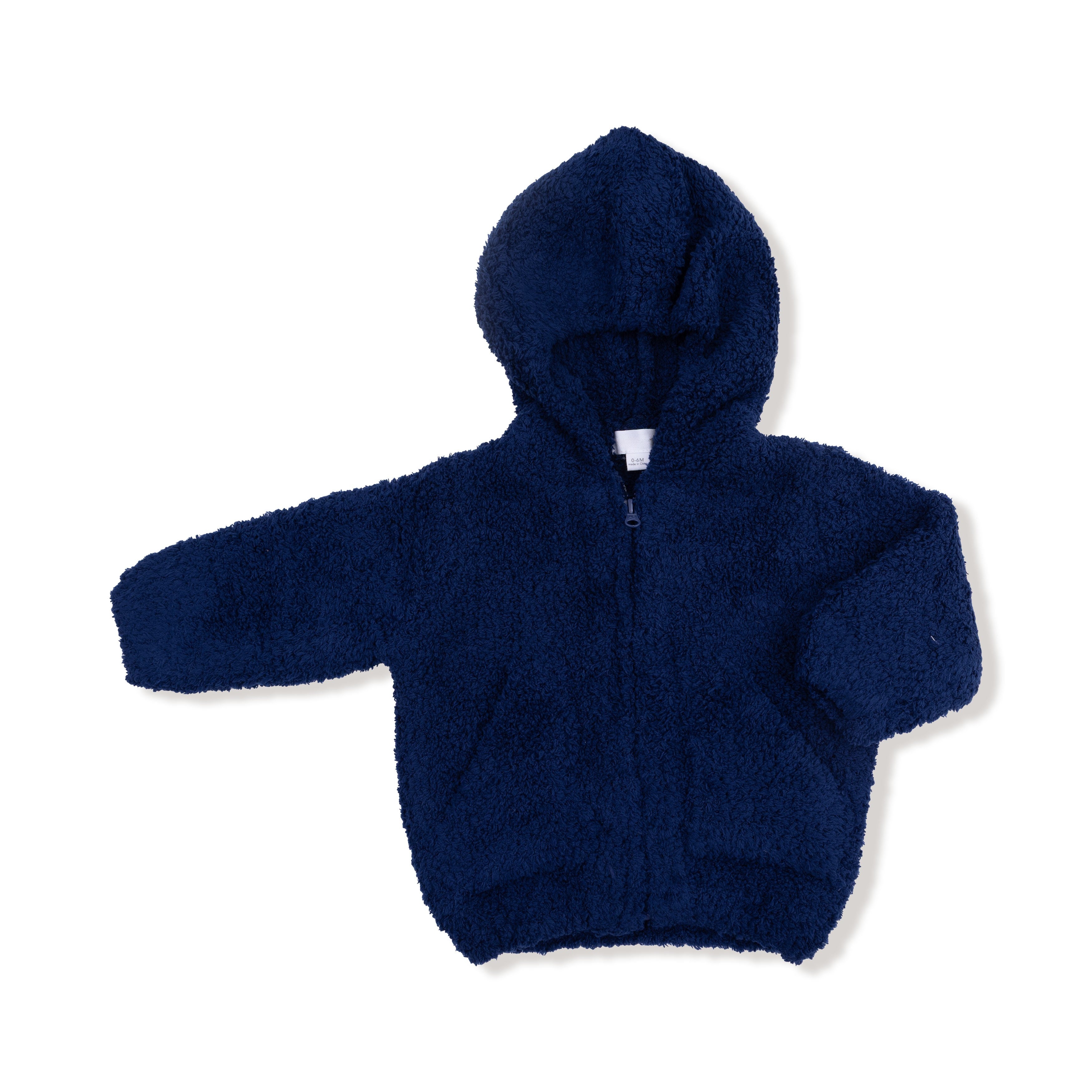 navy blue chenille hoodie