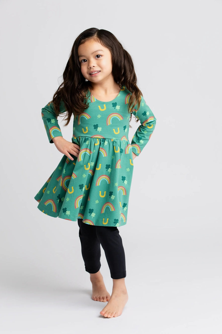 organic cotton st patricks day dress for toddlers