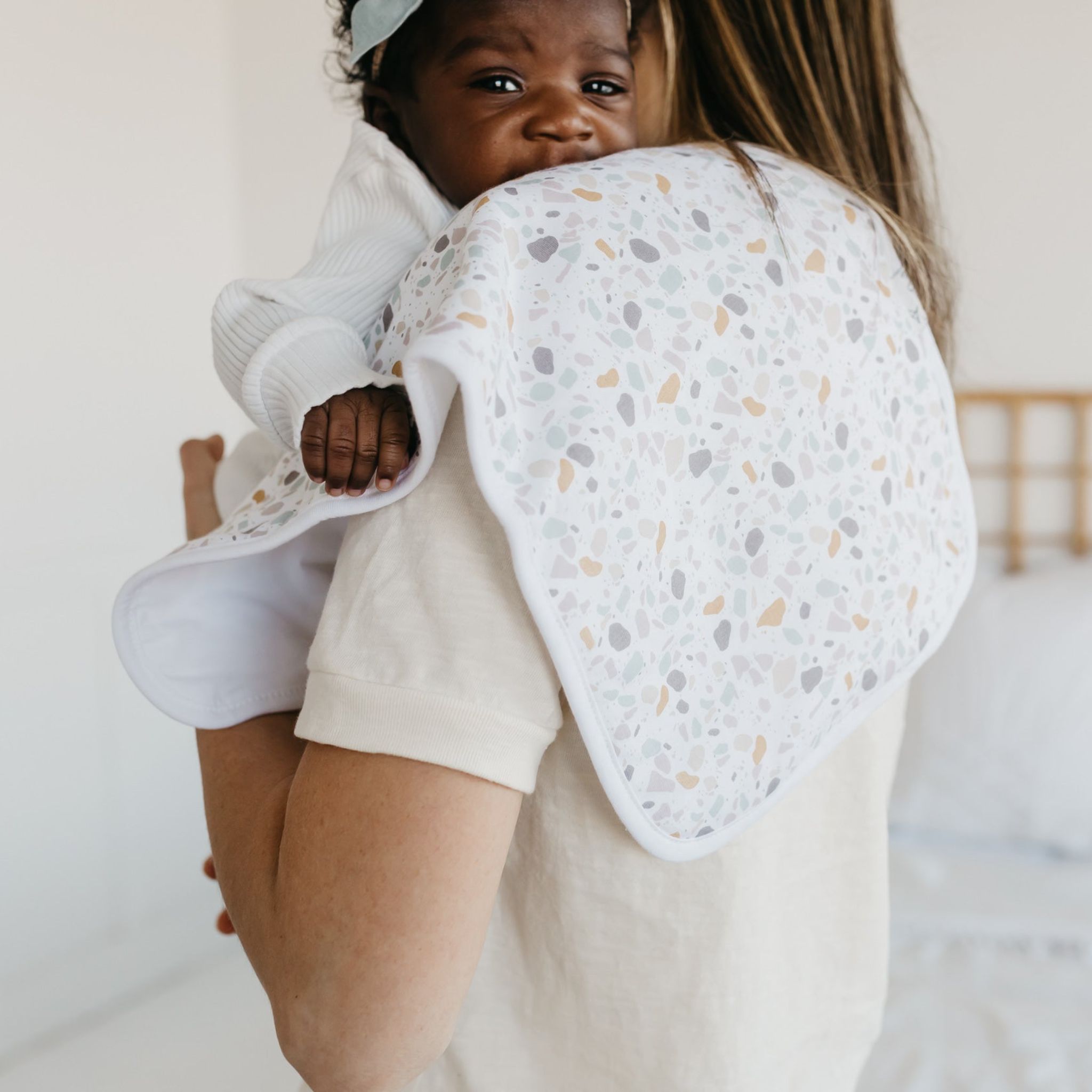 oversized dino themed burp cloth