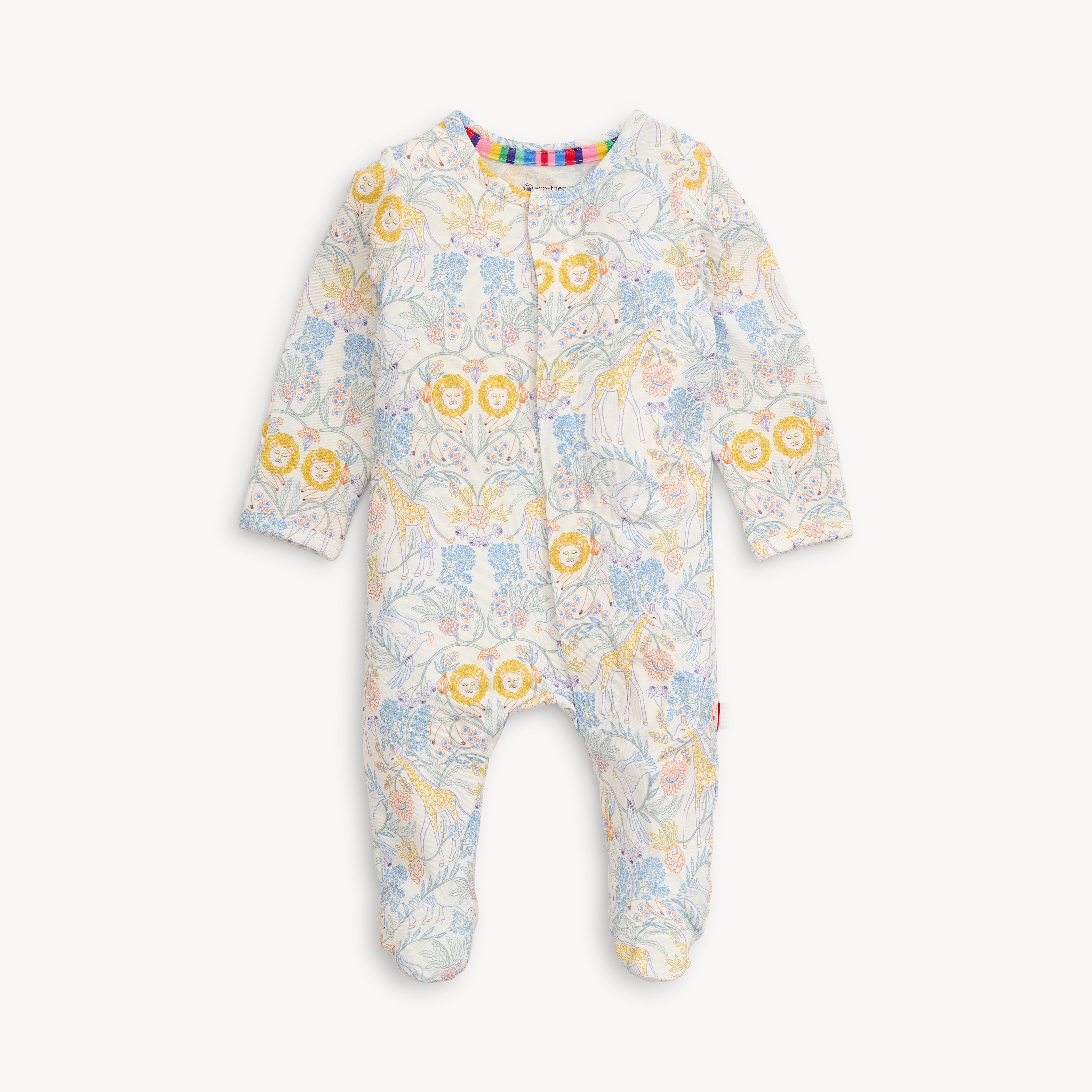 pastel giraffe lion footie