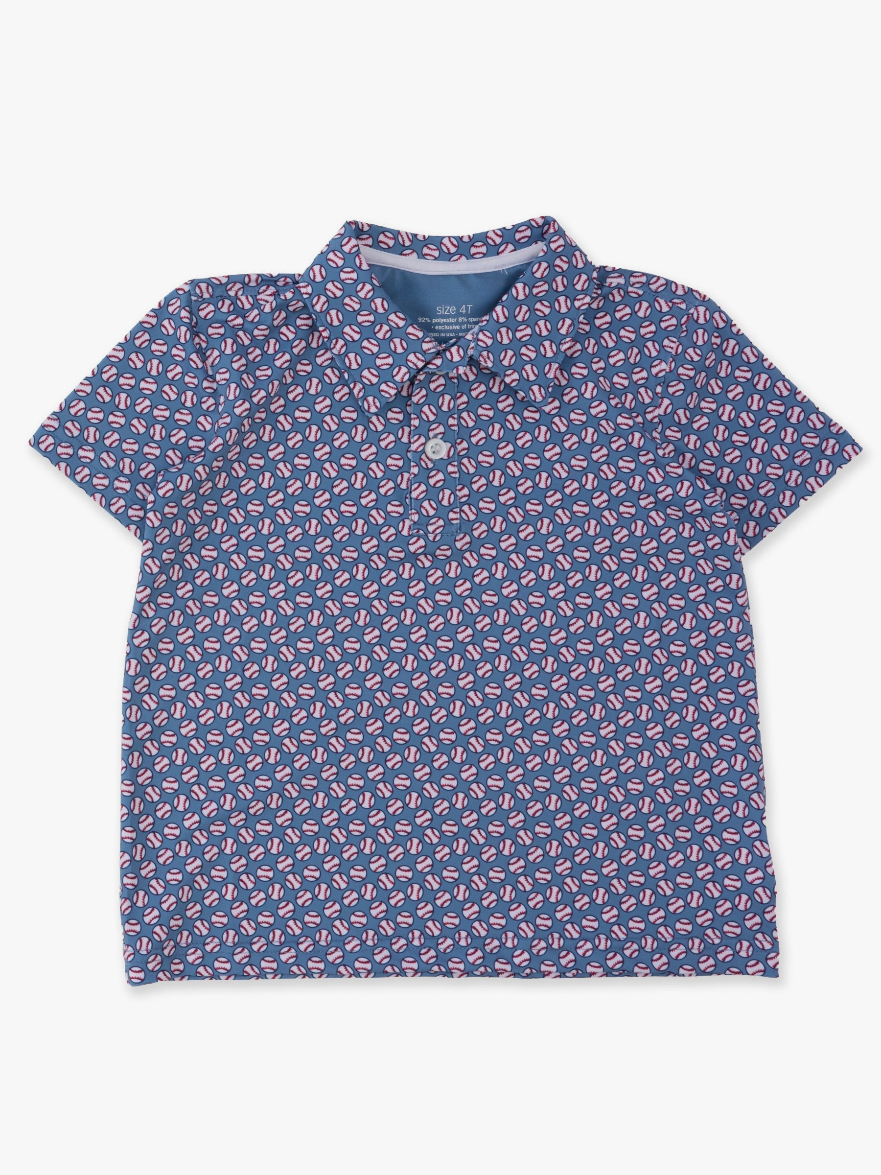 performance wear toddler boys baseball polo tee