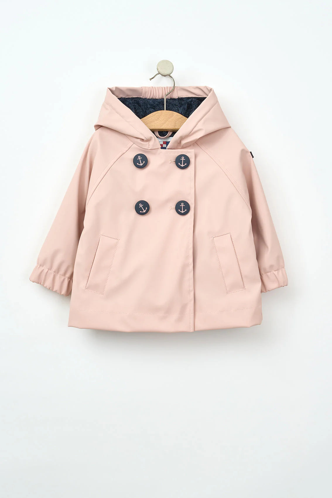 pink baby raincoat