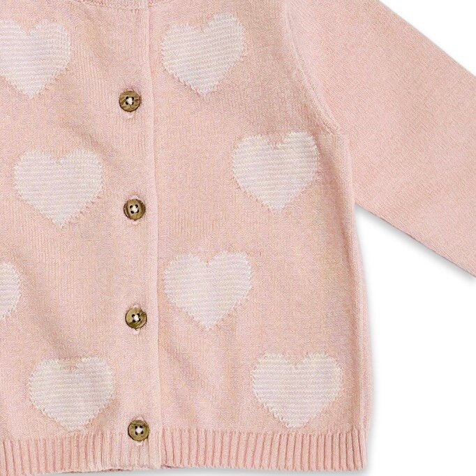 Hearts Jacquard Cardigan