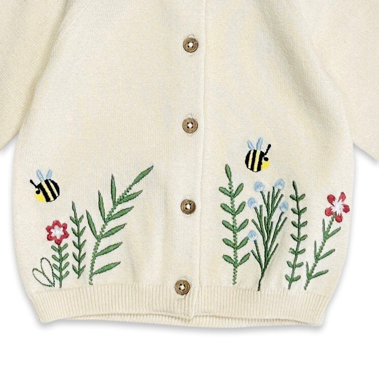 Floral & Bee Cardigan