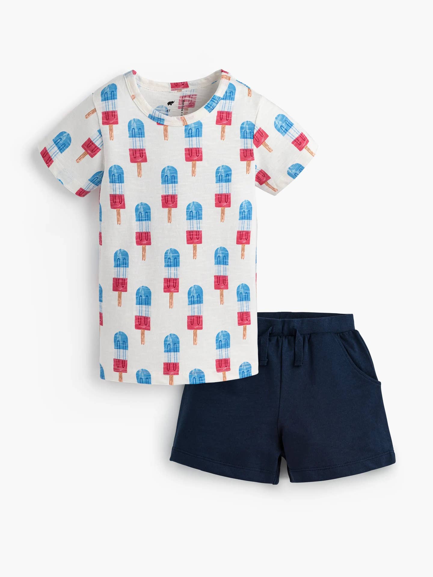popsicle tee shorts set