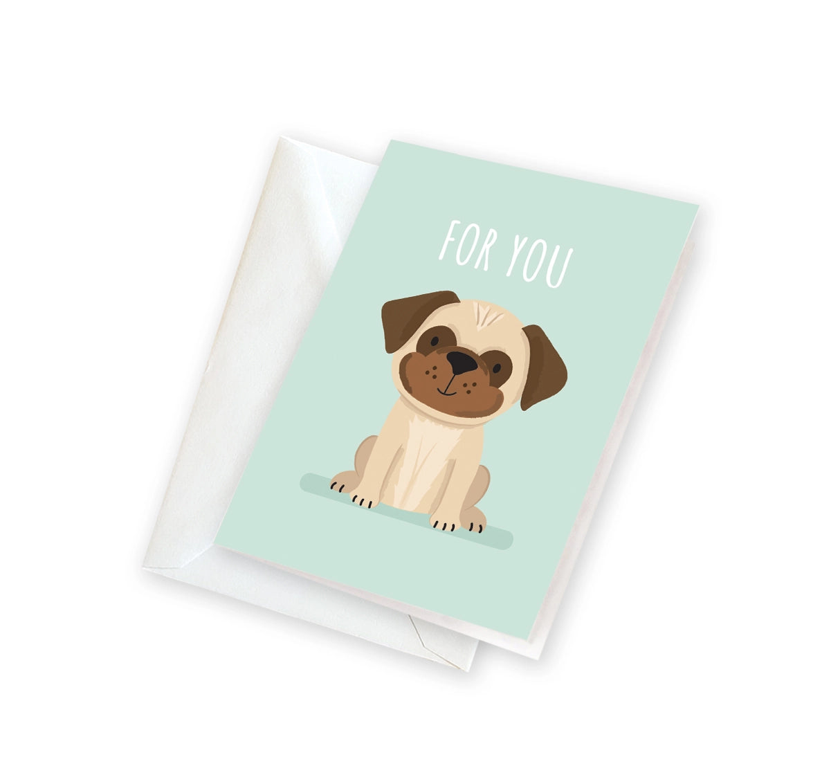 puppy mini greeting card