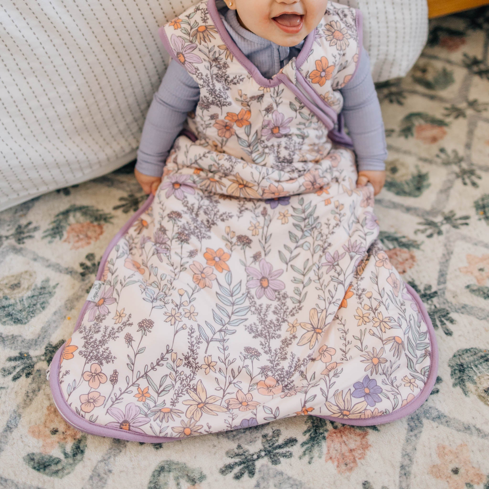 purple baby sleepsack