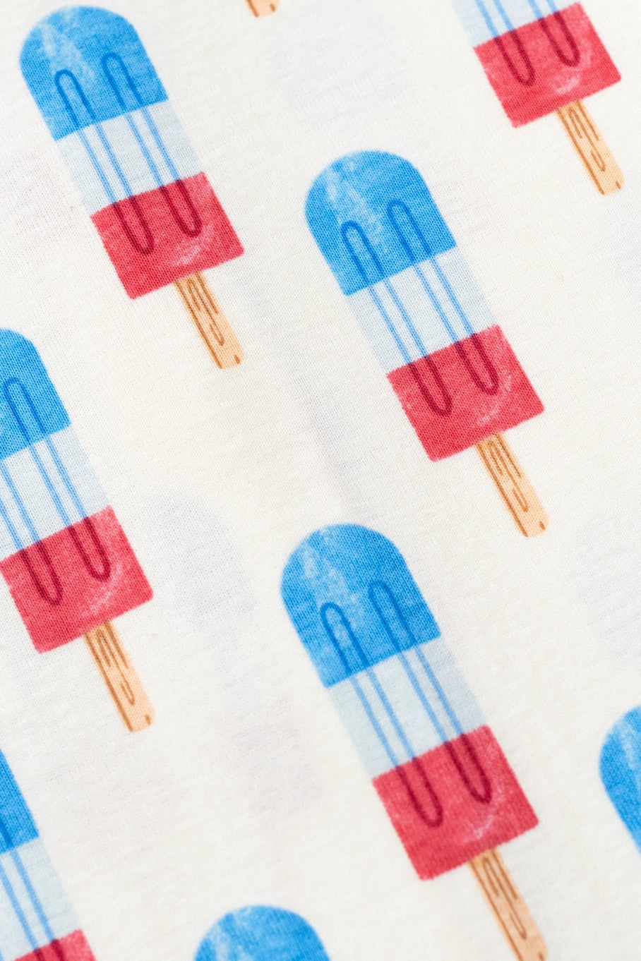 red white blue popsicle print 