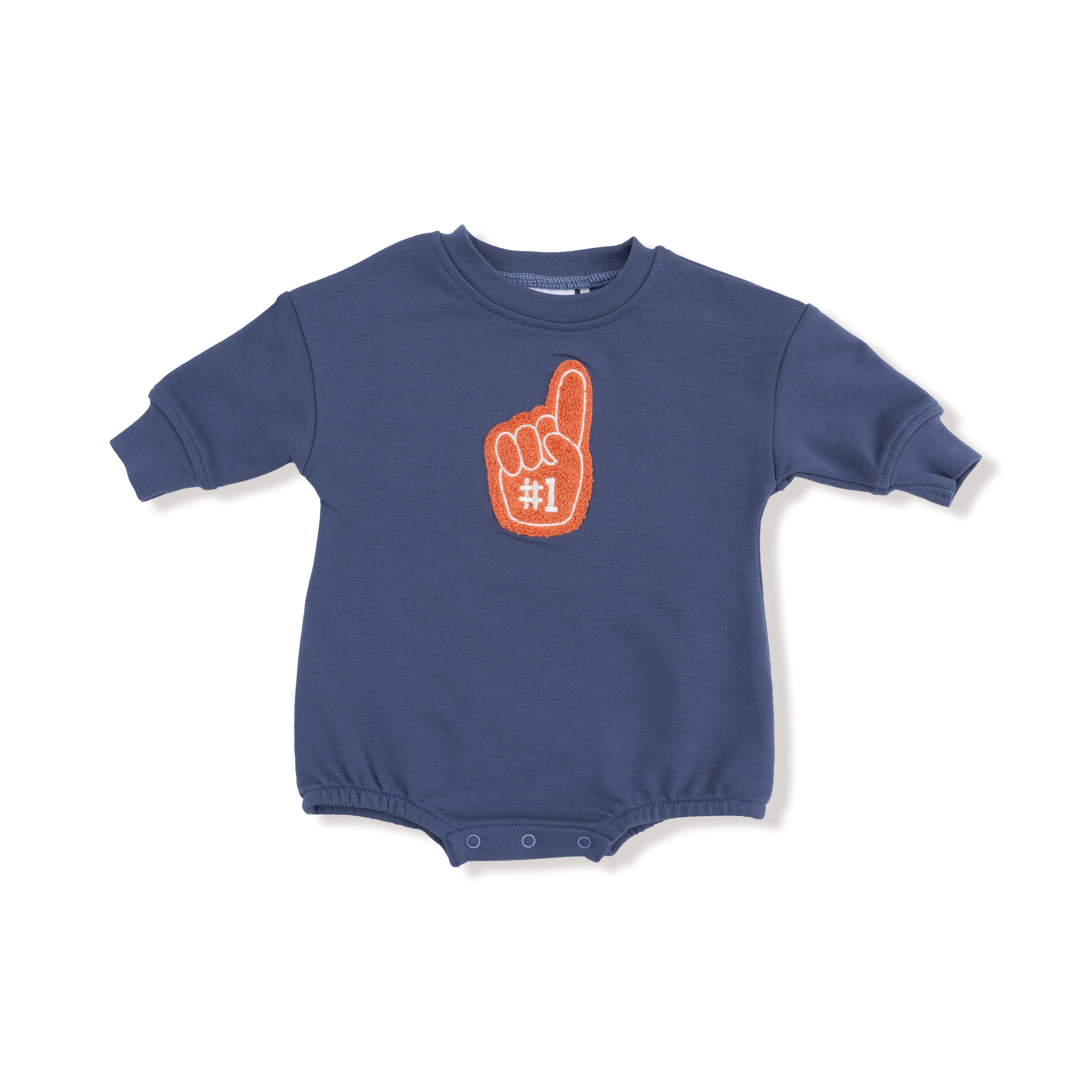 sports fan baby bubble romper