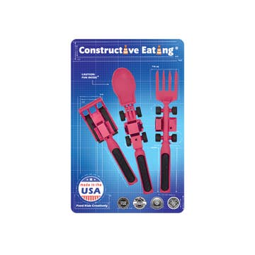 toddler pink construction utensils 