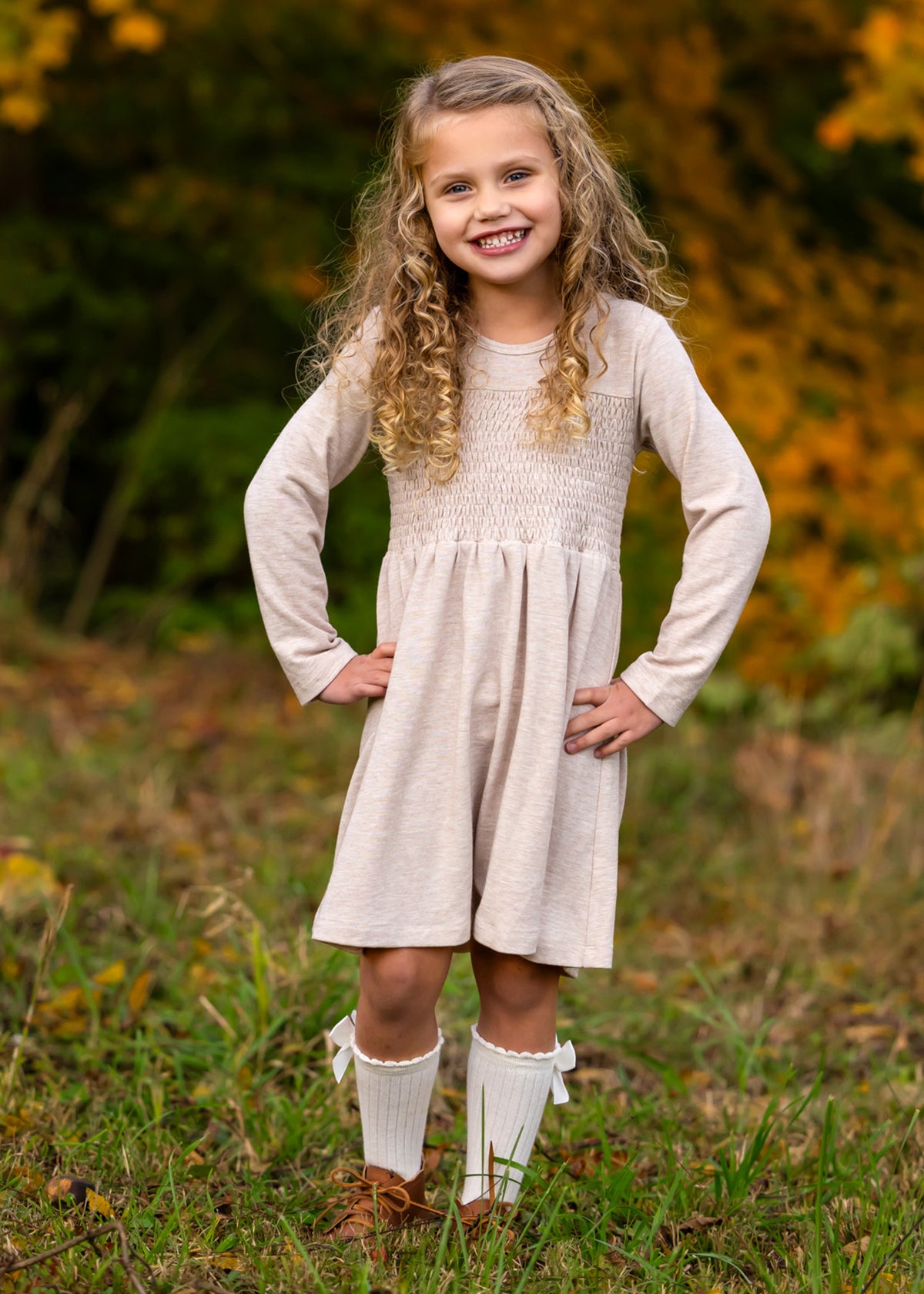 Smocked Toddler Sweater Dress