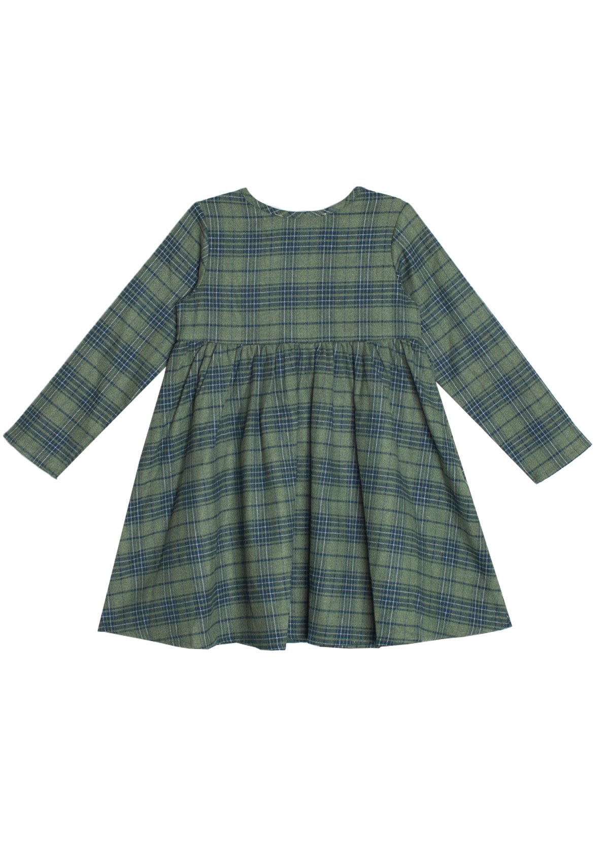 Green Plaid Flannel Dress