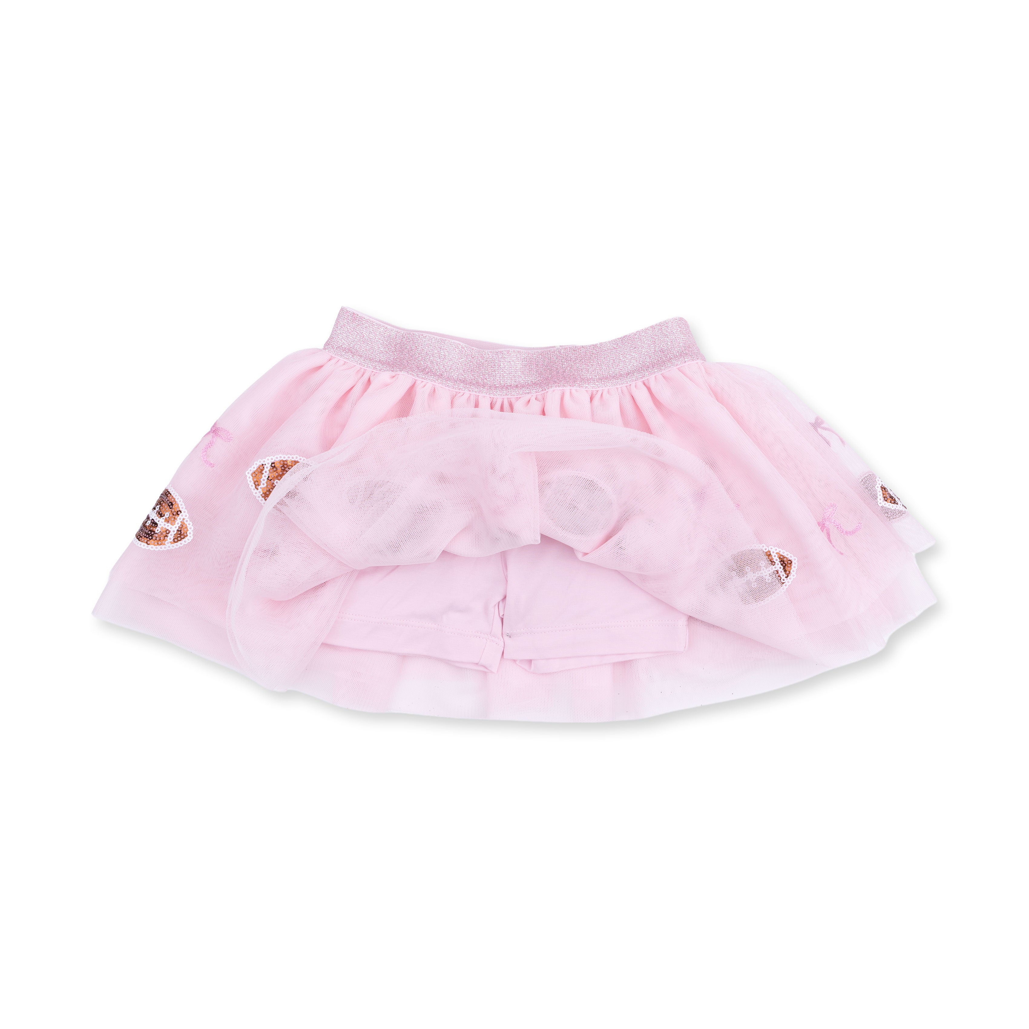 Football Helmets Pink Tutu Skirt With Bike Shorts