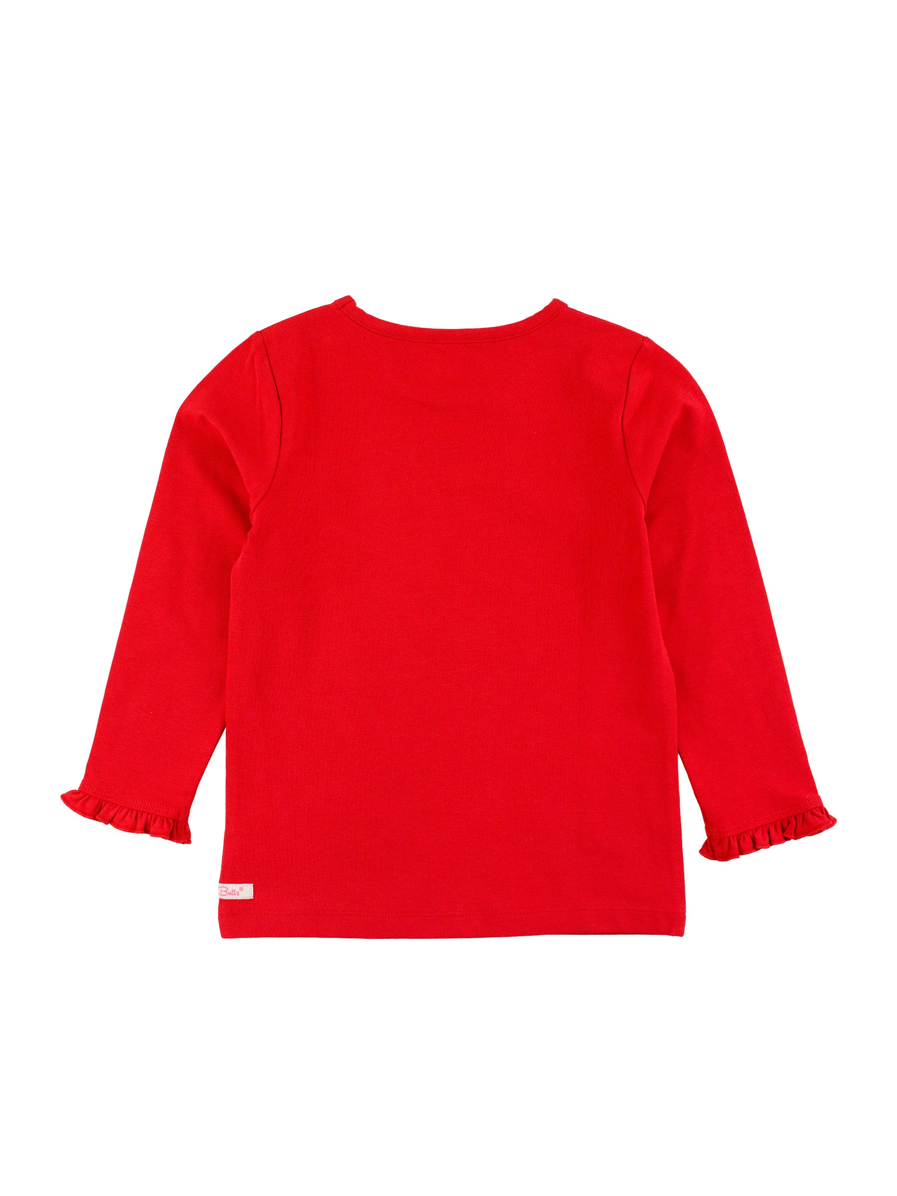 Cotton Long Ruffle Sleeve Top