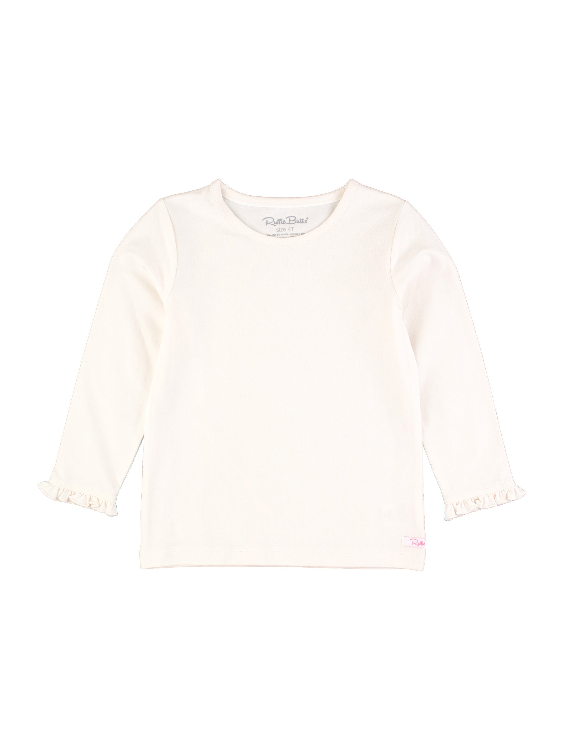 Cotton Long Ruffle Sleeve Top