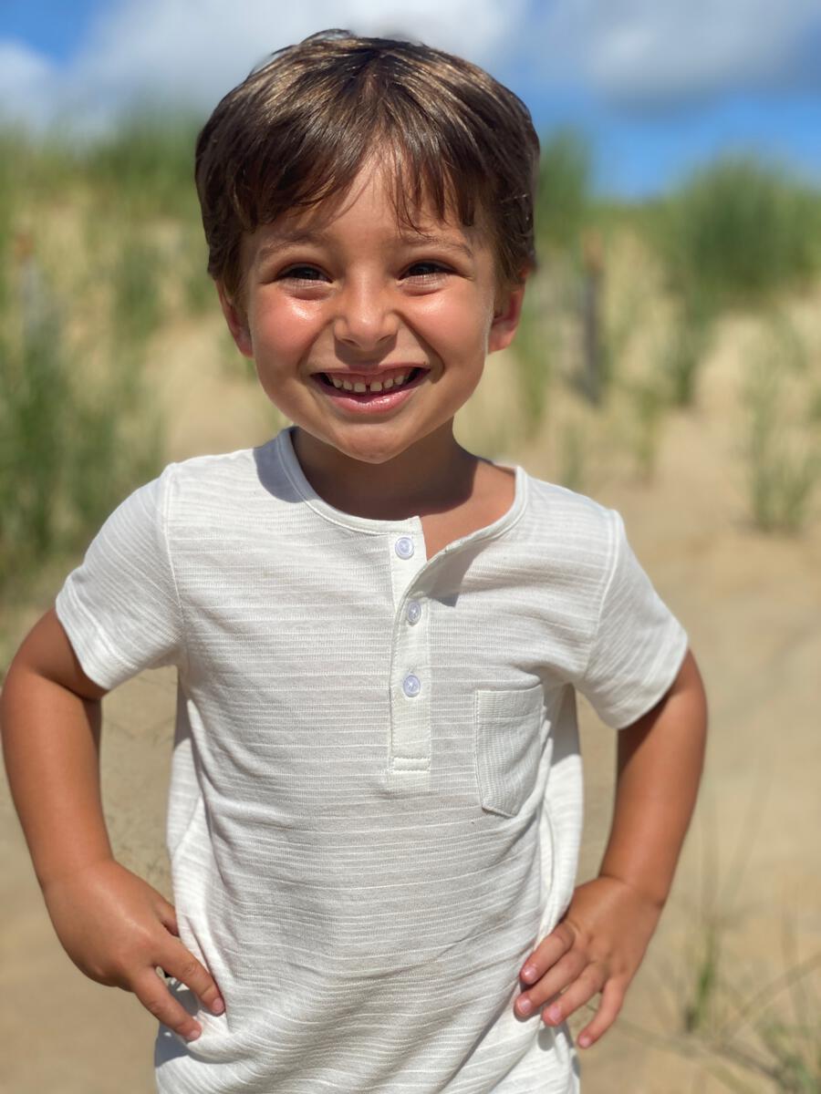 white henley tee boy